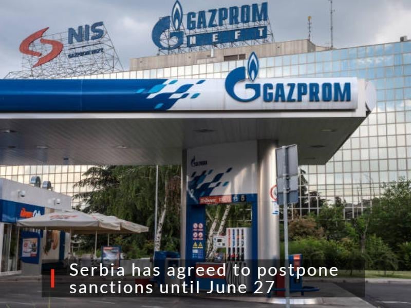 The U.S. has delayed sanctions against Serbian company NIS for the third time. The majority stake in NIS is owned by Russia's Gazprom, which was sanctioned on January 10, 2024. The aim of the restrictions is to reduce Kremlin’s energy revenue used to finance the war against Ukraine.