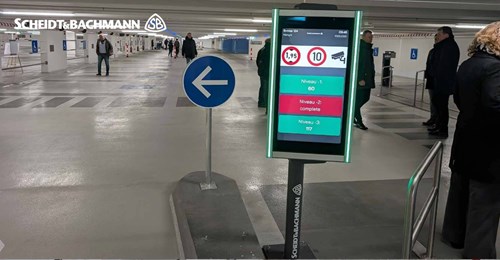 Barcode technology combined with license plate recognition for smooth entry and exit.