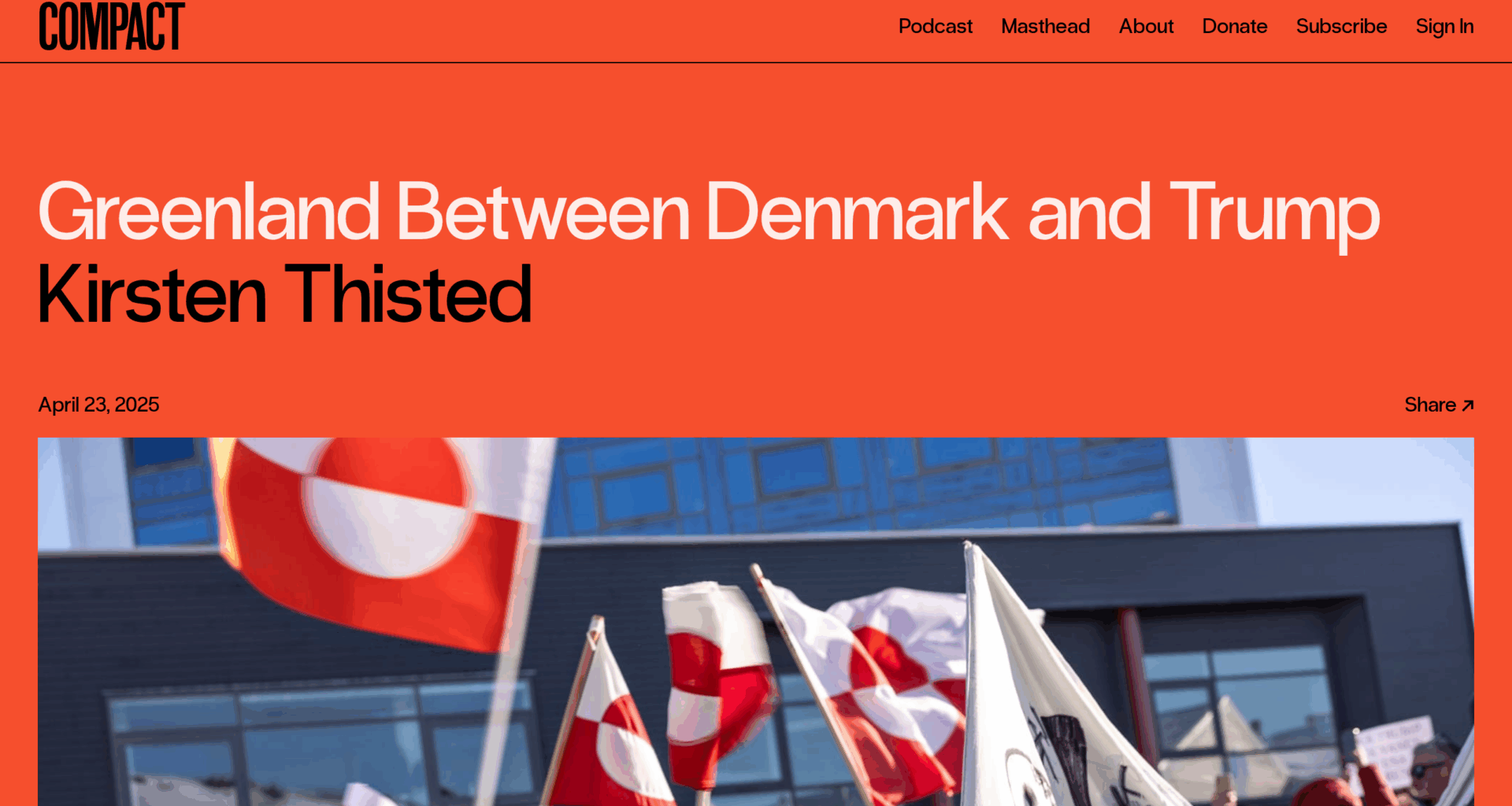 Greenland Between Denmark and Trump