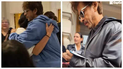 Shah Rukh Khan creates fan frenzy in Germany; delights them with hugs and autographs - Pics Inside