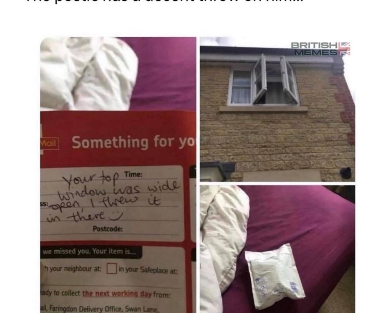 Ah yes the trusty British postmen …