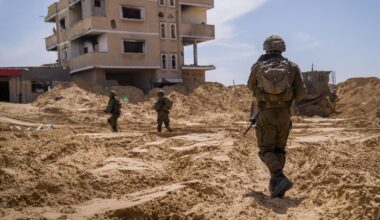 Israeli soldiers carry out operations in Gaza. Pic: Reuters