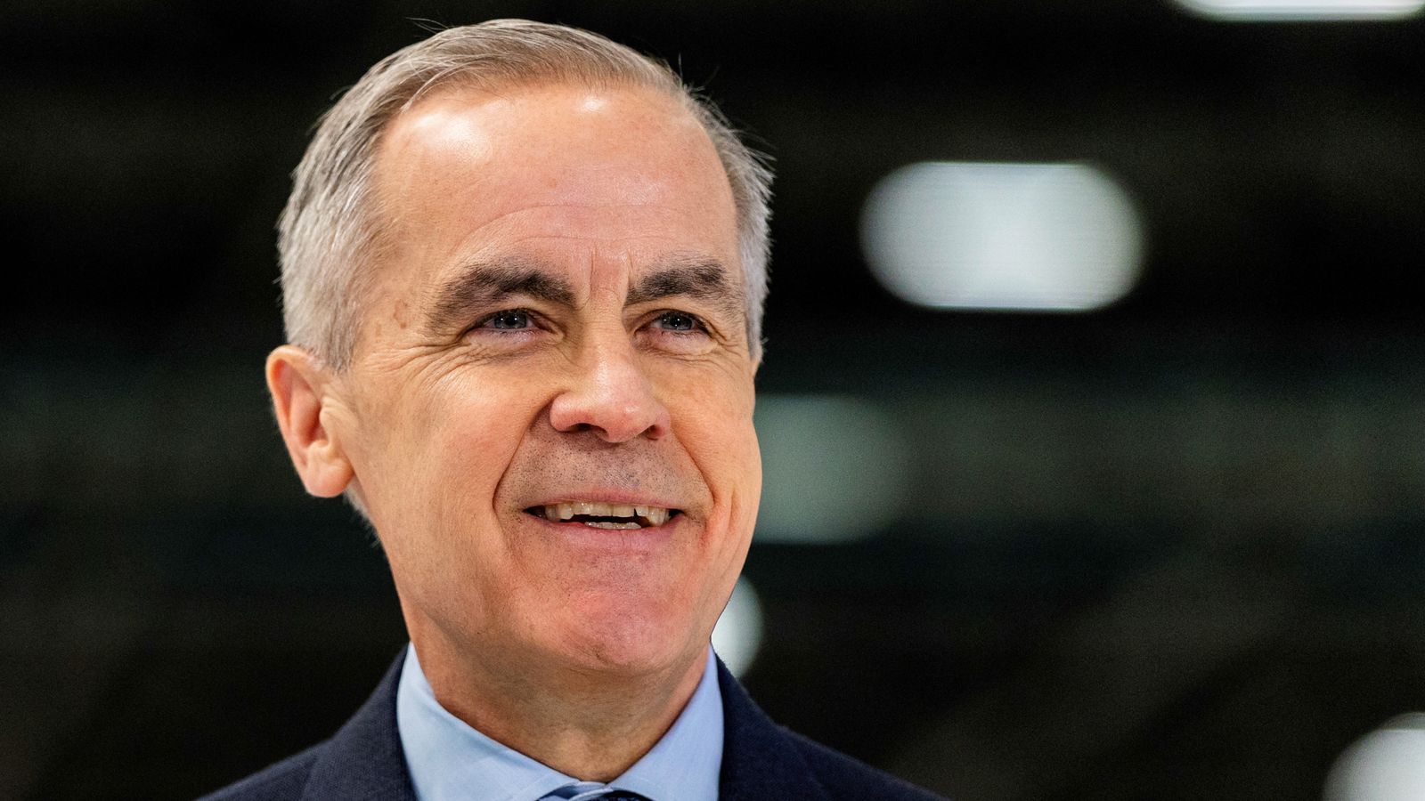 Canada’s Prime Minister Mark Carney makes an announcement at Bombardier, in Dorval, Quebec, Canada April 14, 2025. REUTERS/Carlos Osorio