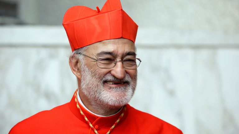 Cristobal Lopez Romero after a consistory ceremony at the Vatican in 2019. Pic: Reuters
