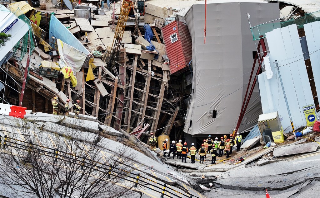 The survivor was taken to a nearby hospital.