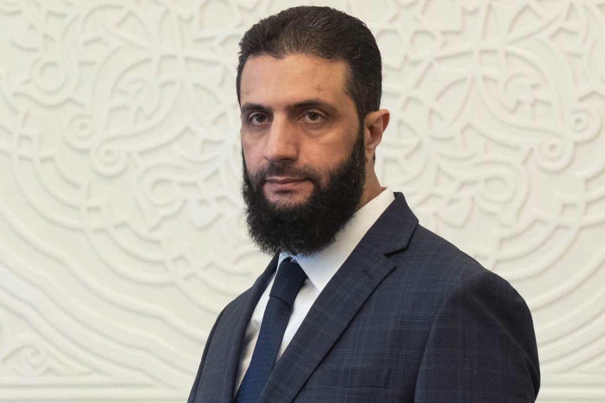 syria s interim president ahmed al sharaa