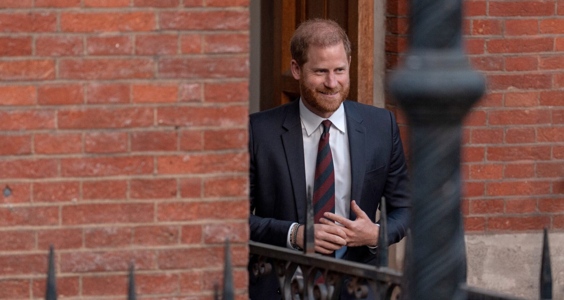 Prince Harry leaving the Royal Courts of Justice
