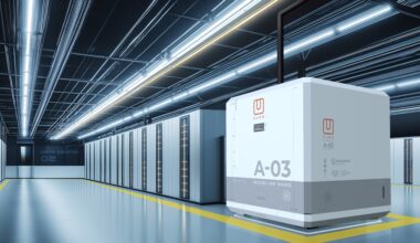 Rendering of CUEB in a server farm.