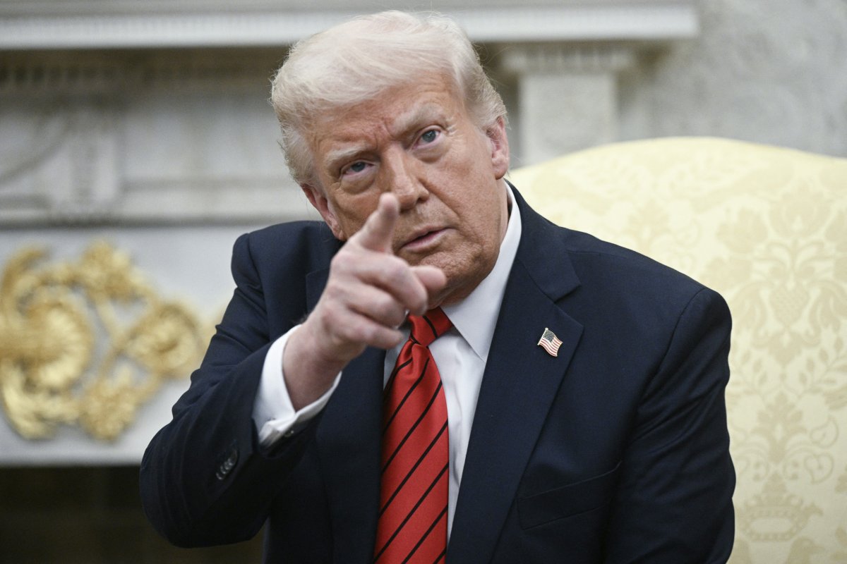 Trump pointing