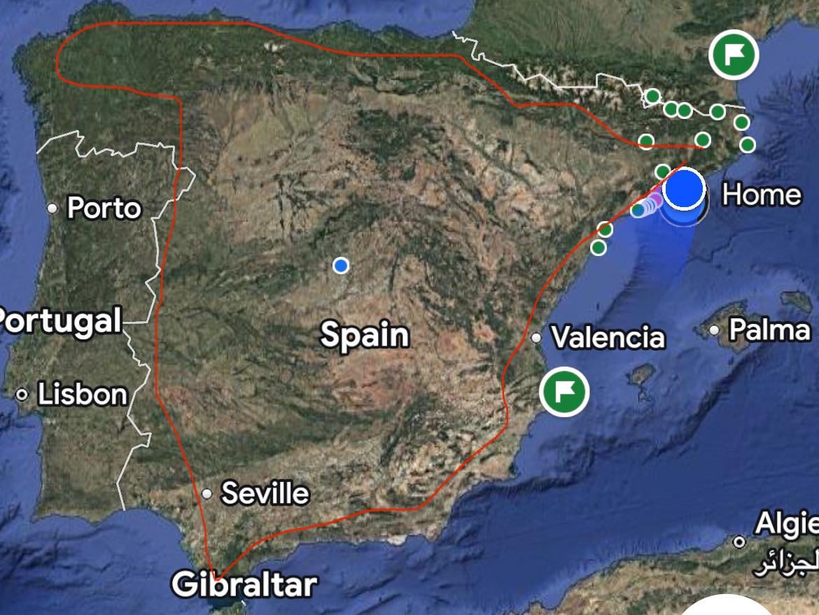 Dar la vuelta España en coche