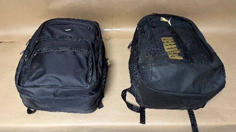 Unaccompanied bags containing 23 kilos of methamphetamine and cocaine.