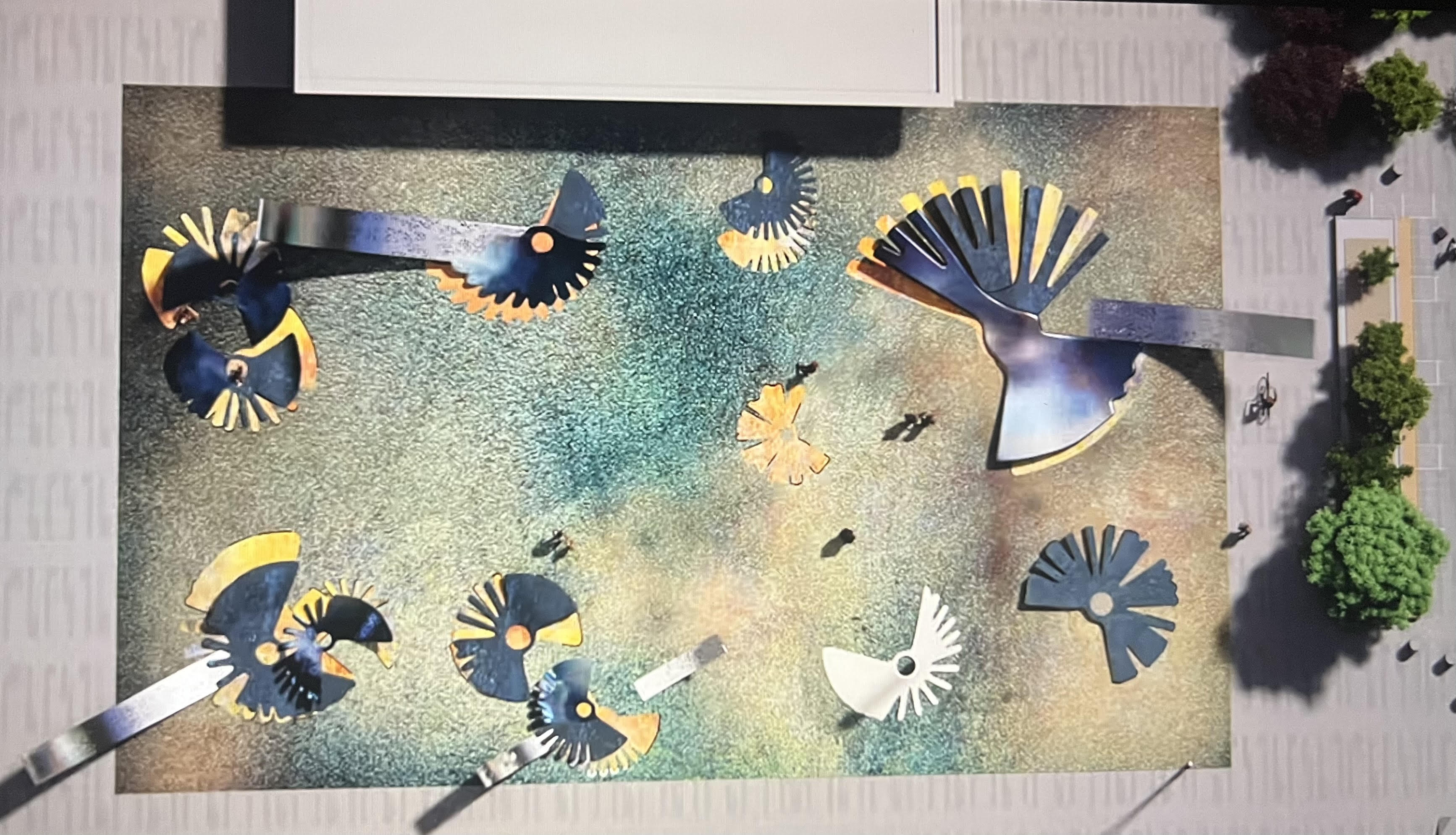 The Raqs Media Collective's model for a new national memorial for Norway's 2011 terror attack victims. (Raqs Media Collective)