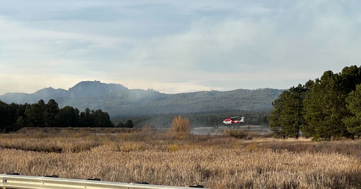 Fire burning near Turkey Tracks Shooting Range, campers told to evac