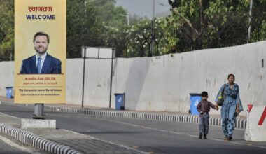 U.S. Vice President JD Vance arrives in India for a 4-day visit : NPR