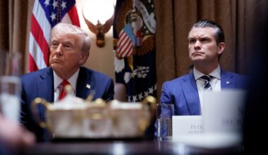 Trump thinks Hegseth will ‘get it together’ amid Pentagon staff chaos : NPR