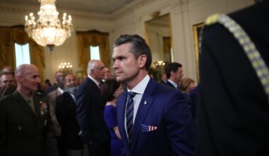 Senate Democrats press Hegseth on transgender troop ban : NPR