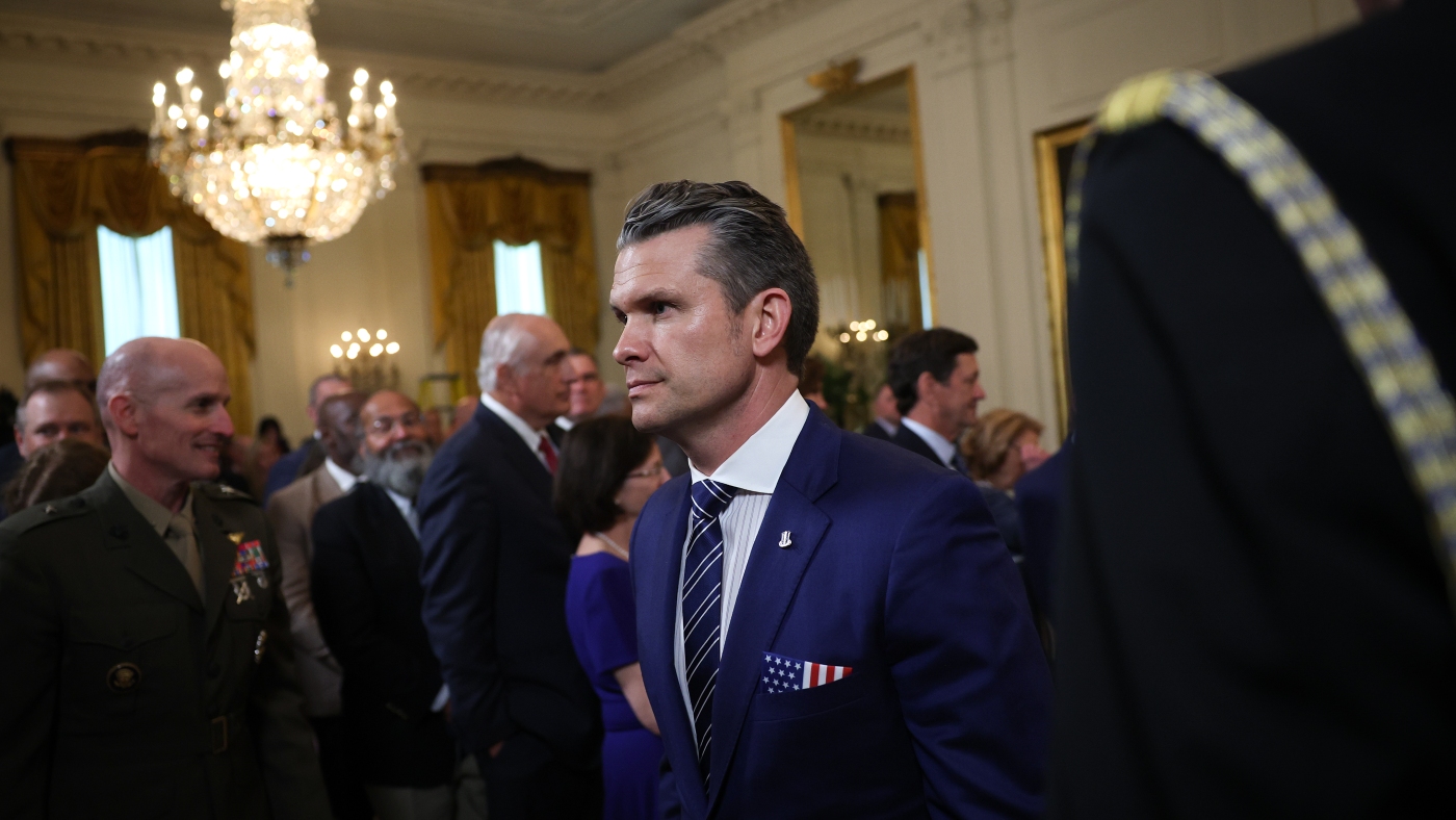 Senate Democrats press Hegseth on transgender troop ban : NPR