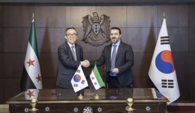 South Korea establishes diplomatic relations with Syria, a longtime friend of rival North Korea