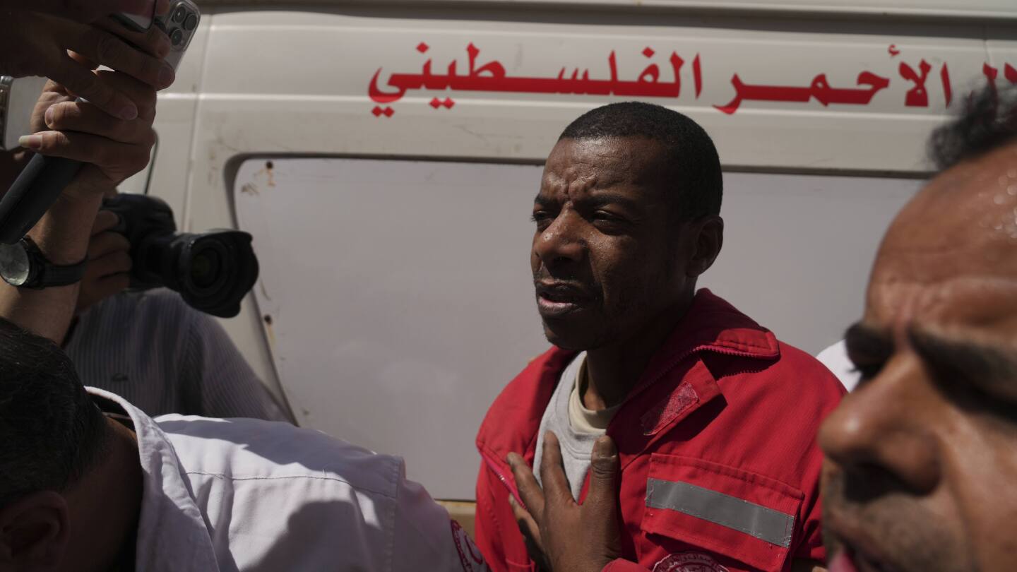 Middle East latest: Israel frees a Gaza medic detained since troops killed 15 rescue workers