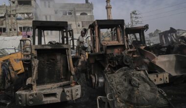 Israeli strikes kill 17 in Gaza and destroy heavy equipment needed to clear rubble