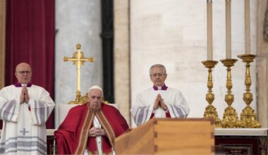 The rites, rituals following death of a pope. His funeral, burial explained