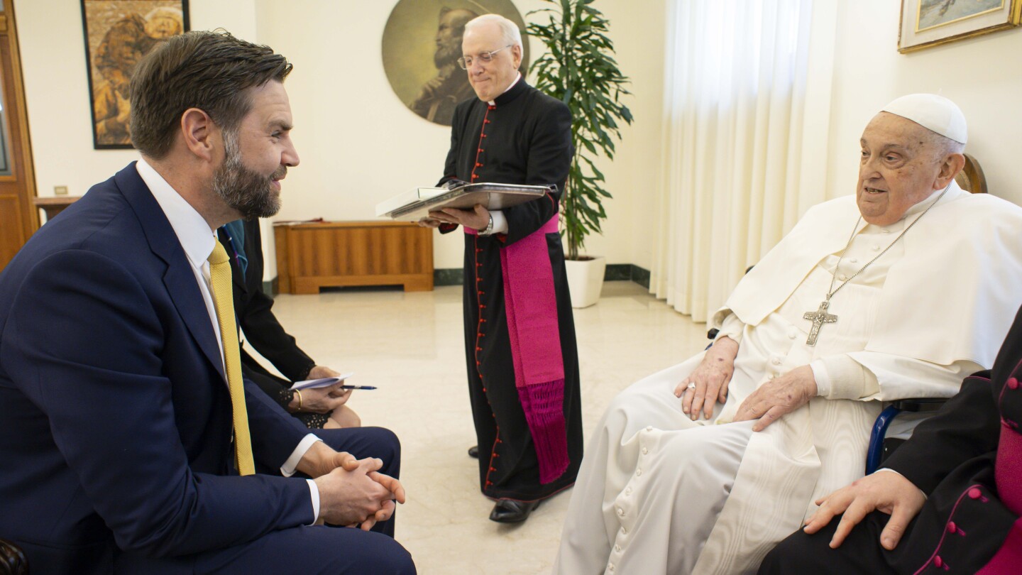 JD Vance meets Pope Francis on Easter Sunday after tangle over migration