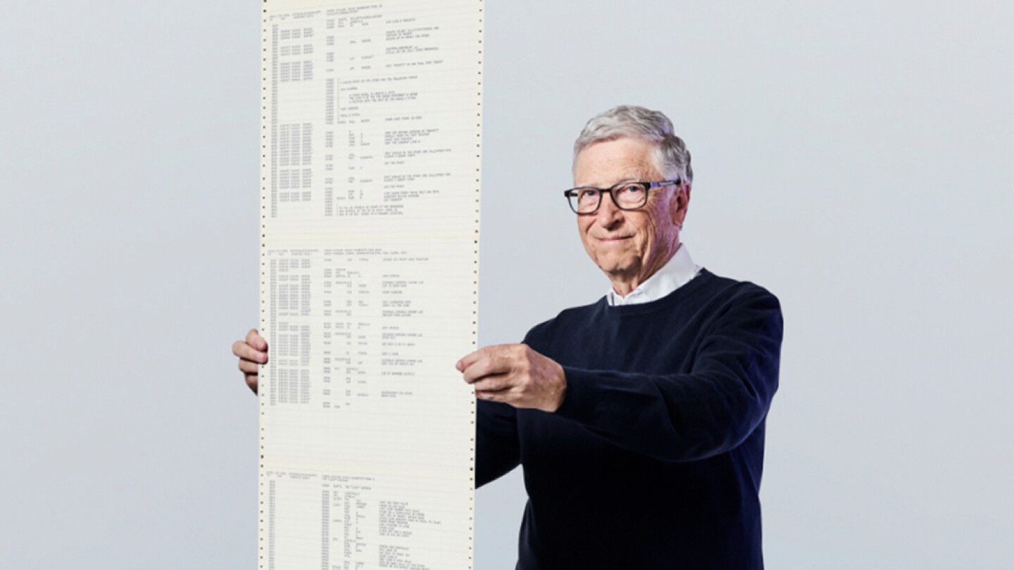 Microsoft founder Bill Gates reflects upon a 50-year-old computer code that reshaped technology