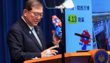 Japanese leader says he hopes Osaka expo will help reunite a divided world