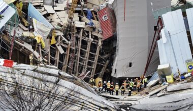 Worker rescued from collapsed subway construction site in South Korea