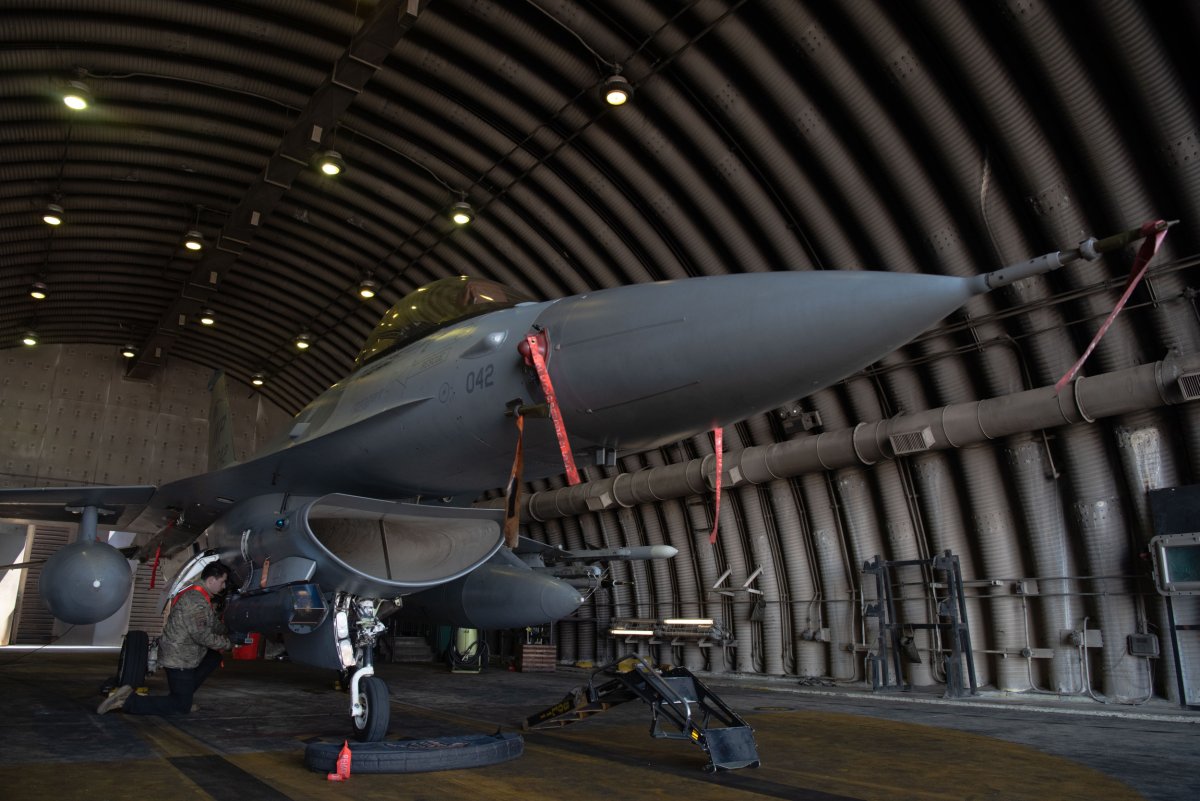 U.S. F-16 Fighter Jet In South Korea