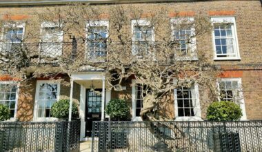 Chiswick Mall - before and after photos. Two weeks apart.