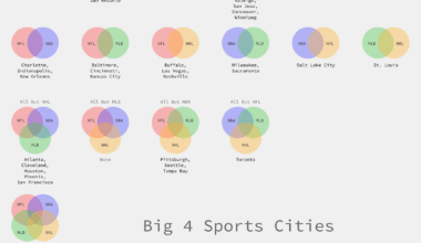 [OC] Major League Sports Cities In America (Across The Big 4 Leagues)