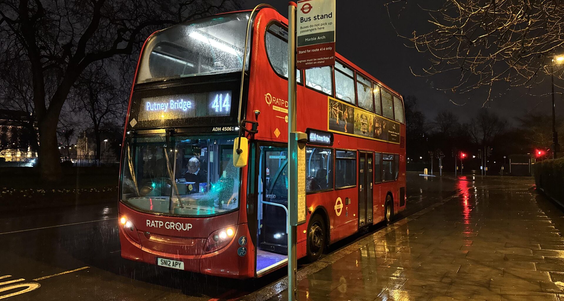Thank you and goodbye, London Buses route 414