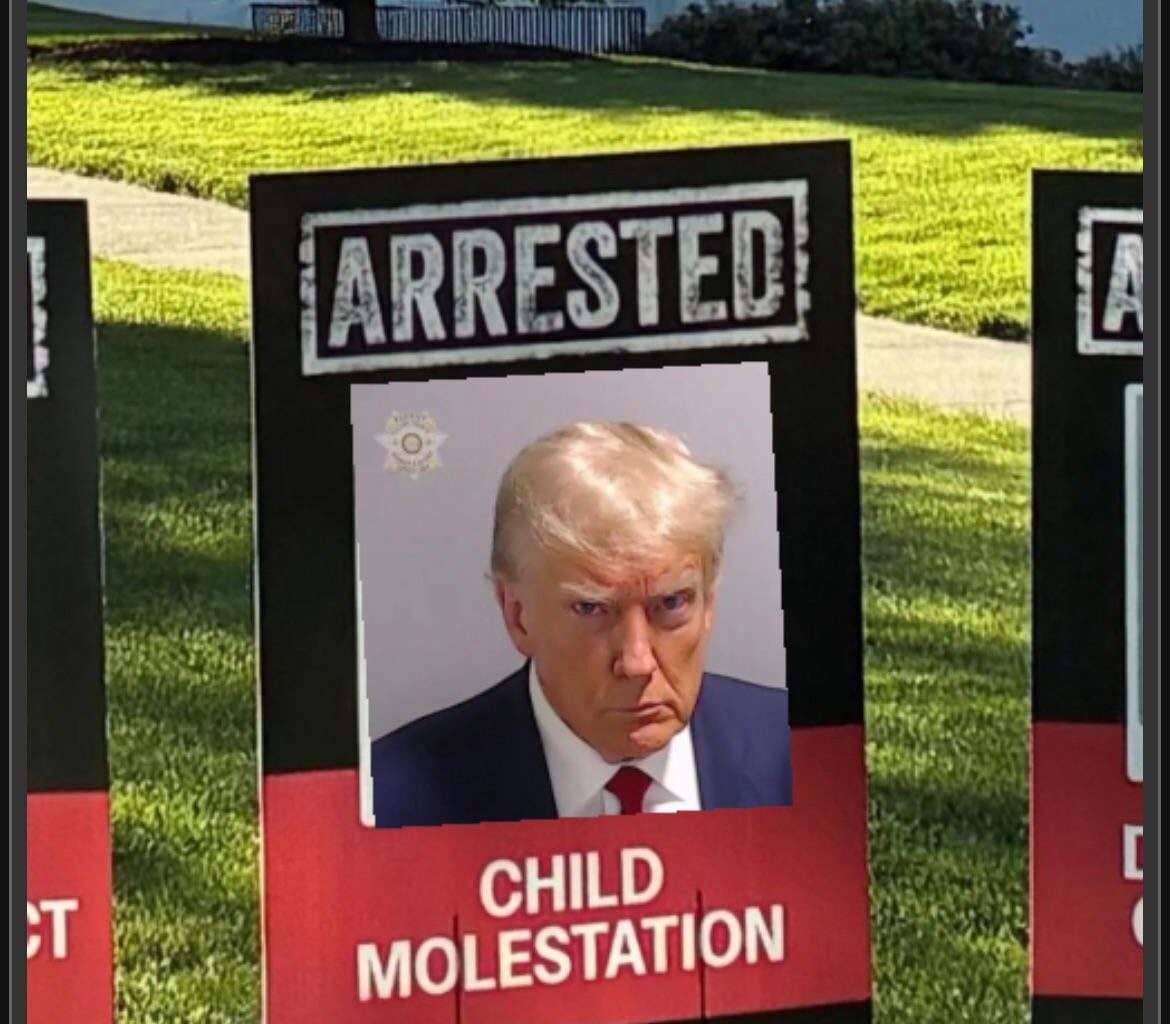 The new trump lawn sign just dropped…get’em while they last