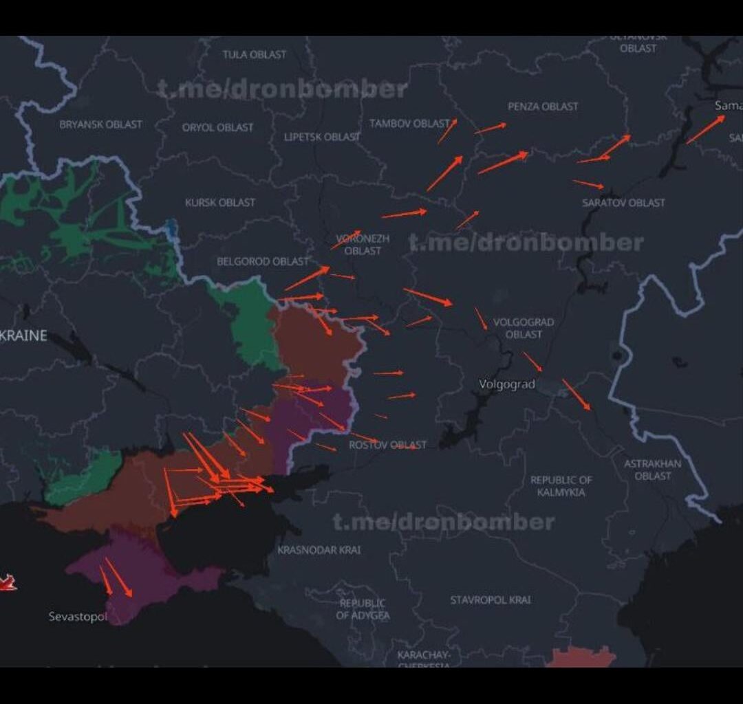 Ukraine is launching another massive waves of drones. Prepare for "BLYAT" footage