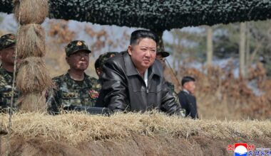 North Korean leader Kim touts new naval destroyer, blames US for tensions