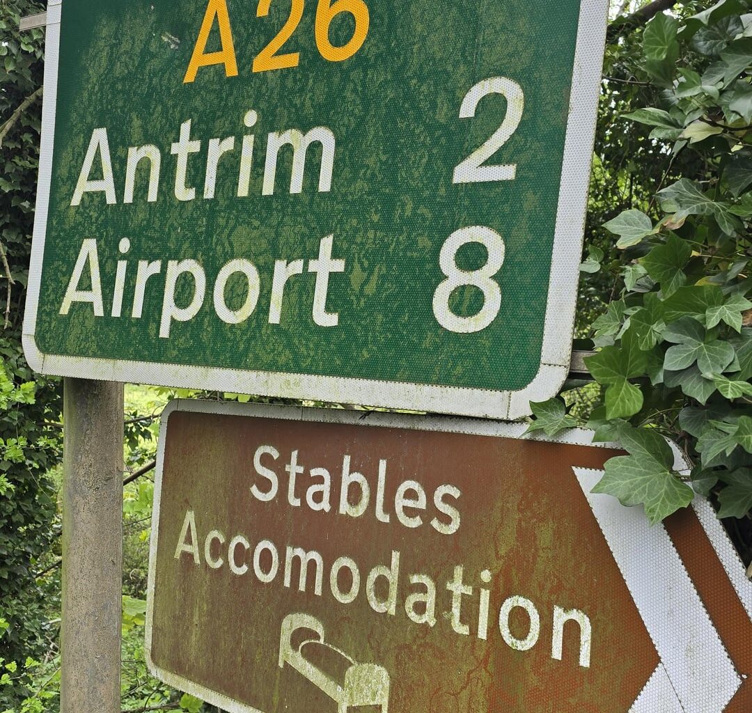 Cleanup of some A26 signs between Ballymena and Antrim