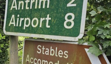 Cleanup of some A26 signs between Ballymena and Antrim