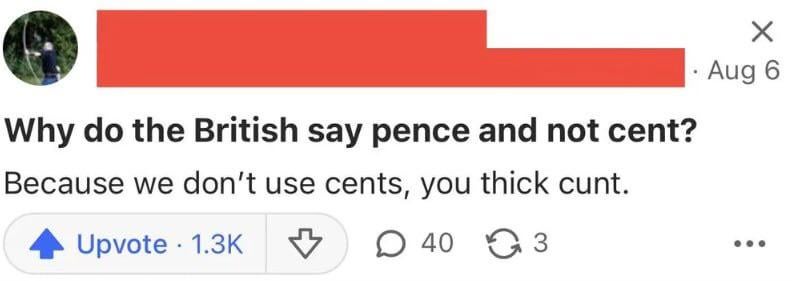 Such a classic British response 😂
