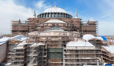 Türkiye starts first-ever restoration on main dome of historical Hagia Sophia-Xinhua