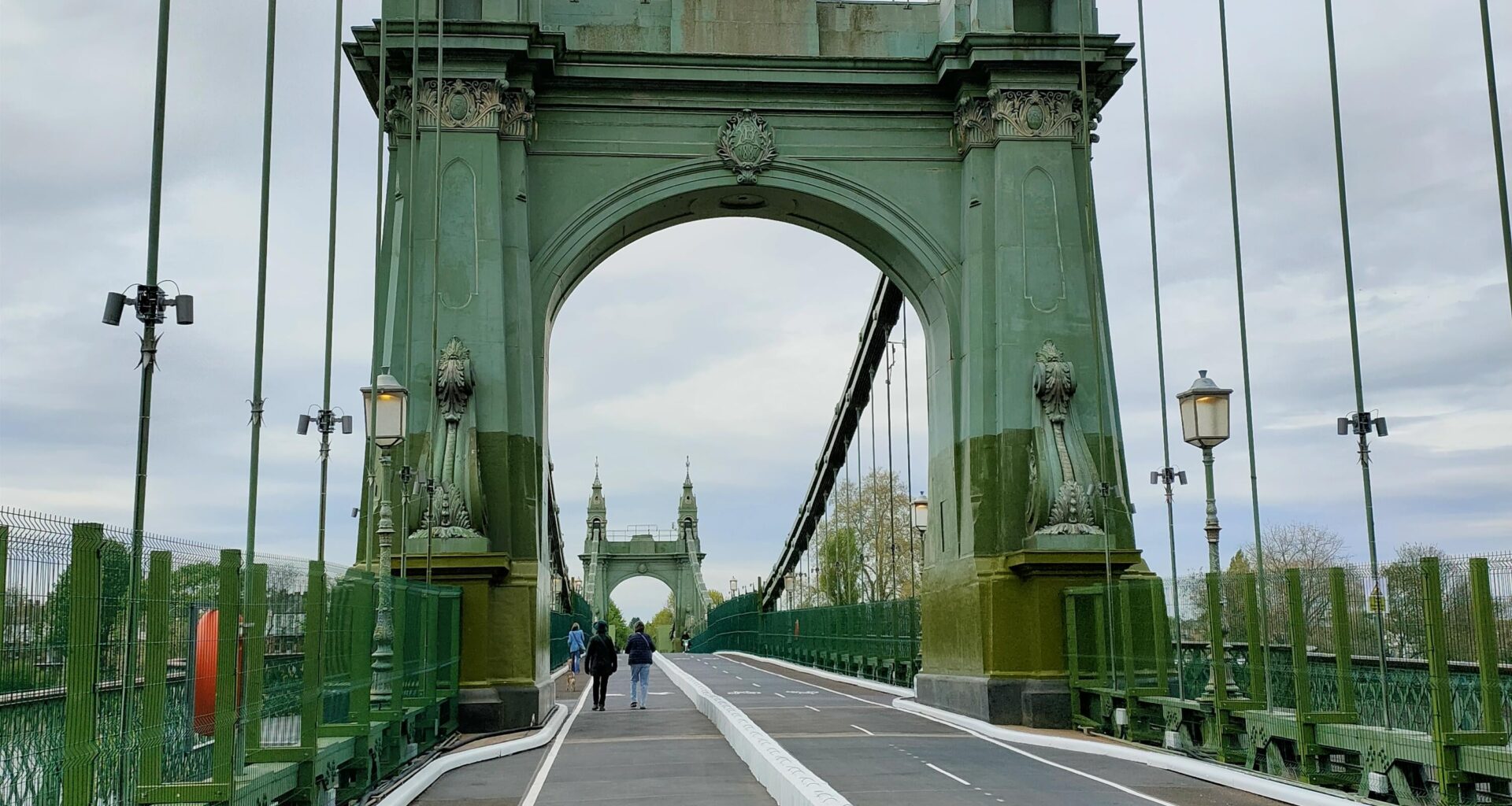 Just strolling across Hammersmith Bridge. It's been a while...