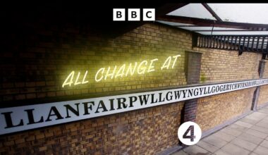 All Change at Llanfairpwllgwyngyllgogerychwyrndrobwllllantysiliogogogoc: A comedy drama by Neil Williams starring Siw Hughes and Angharad Phillips. The station announcements of her dead hubby are replaced by a computer system. Enid's not amused so she and café assistant Cadi, start a quiet protest.