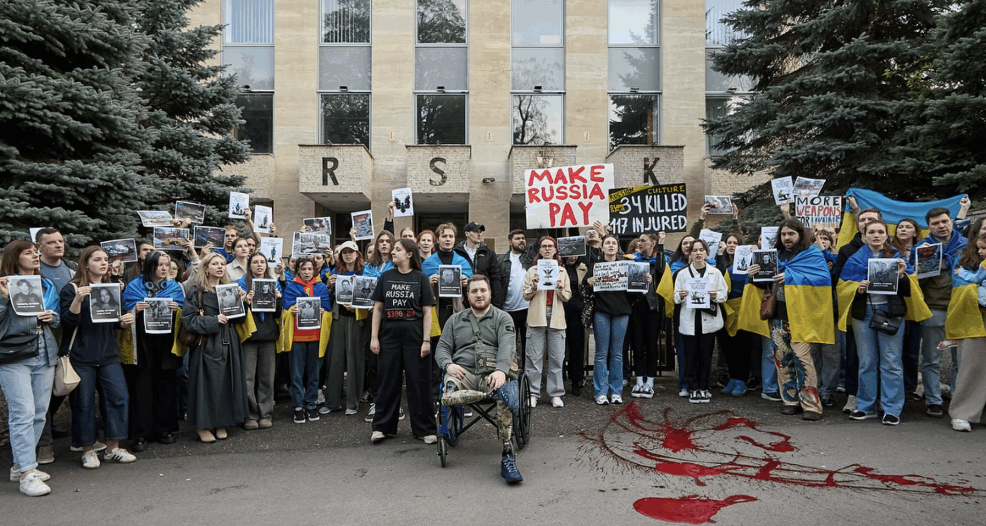 Ukrainians in Czechia demand confiscation of Russian assets