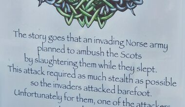 The legend of how the thistle came to be the flower of Scotland