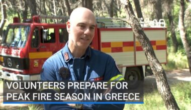 Volunteers prepare for peak fire season in Greece