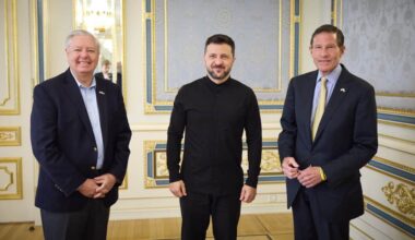 US senators working on large-scale sanctions against Russia visit Zelenskyy. Ukrainian President Volodymyr Zelenskyy has hosted US Senators Lindsey Graham and Richard Blumenthal at his office. The senators from Republican and Democratic parties arrived in Kyiv on an unannounced visit