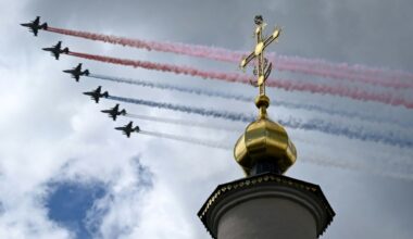 Kampfjets bei Generalprobe für Militärparade in Moskau
