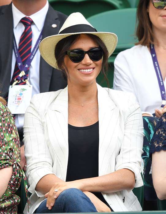 meghan markle wimbledon panama hat