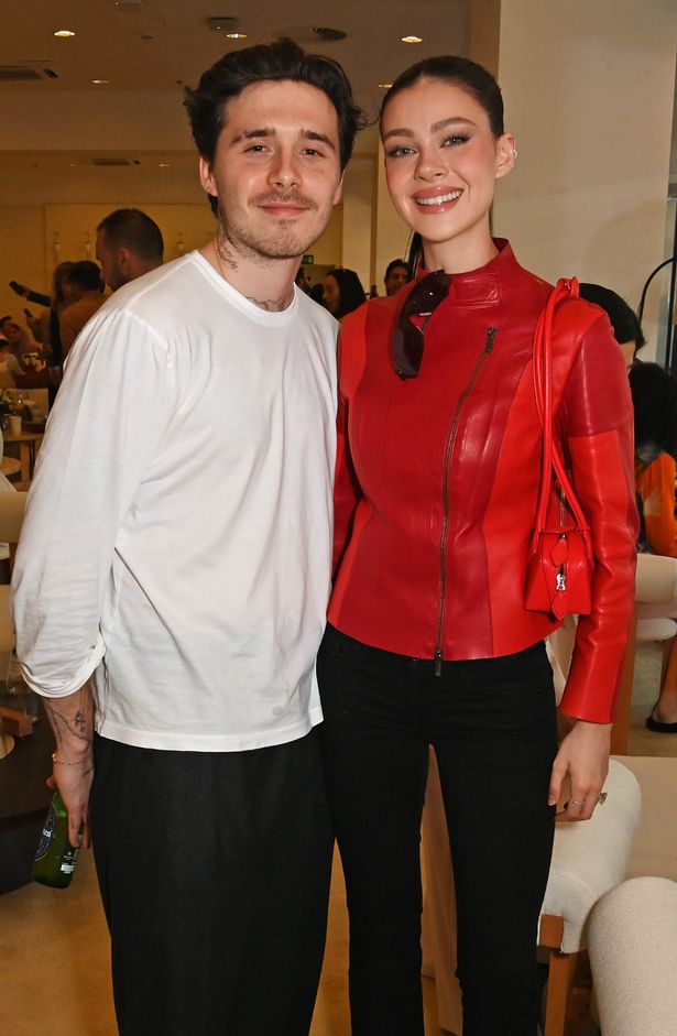 David's oldest son Brooklyn and his wife Nicola Peltz 