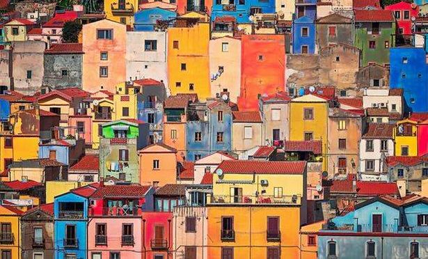 The colourful homes of Bosa, Sardinia